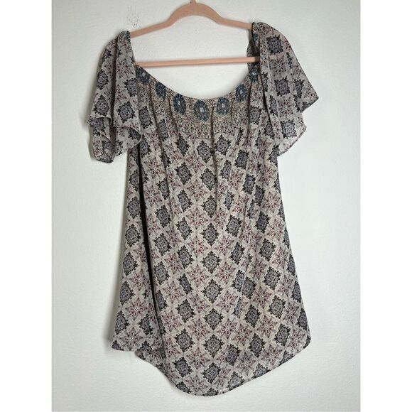 Millibon Boho Top Flutter Slv size M - Picture 2 of 12